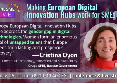 Ms. Cristina Oyón, Head of Strategic Initiatives, Basque Digital Innovation Hub