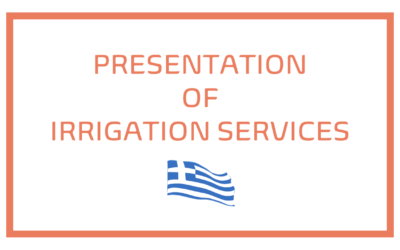 Presentation of irrigation services