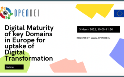 Digital maturity of key domains in Europe for uptake of Digital Transformation